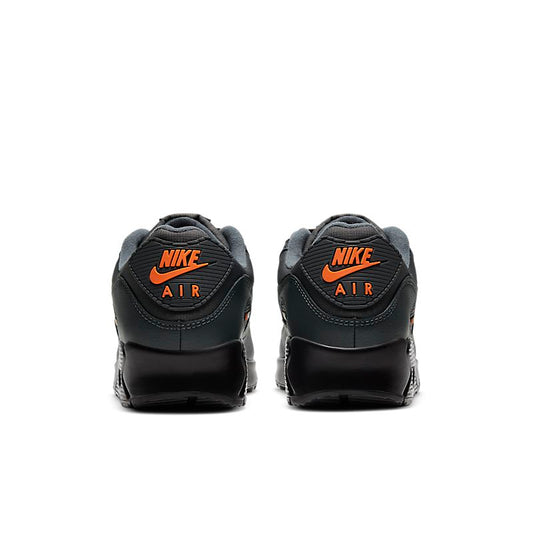 Nike Air Max 90 Iron Grey Noir Total Orange