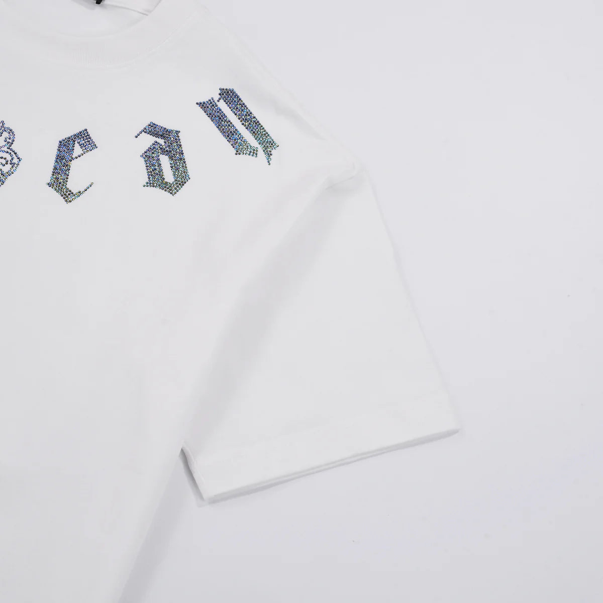 T-SHIRT GRAPHIQUE À PAILLETTES CHROME HEARTS BLANC