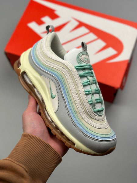 NIKE Air Max 97 "Enamel Vert Sail Worn Bleu"