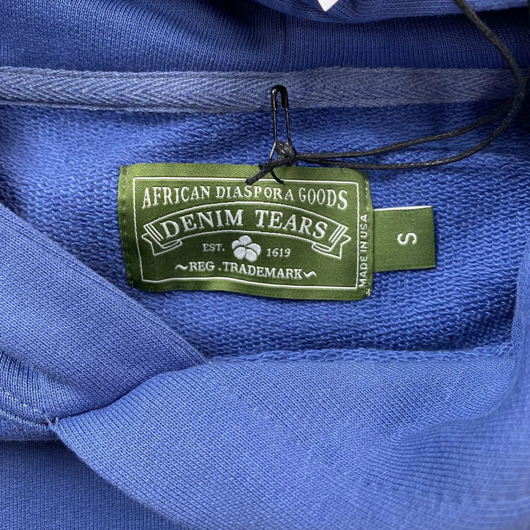 Sweat à capuche Denim Tears bleu