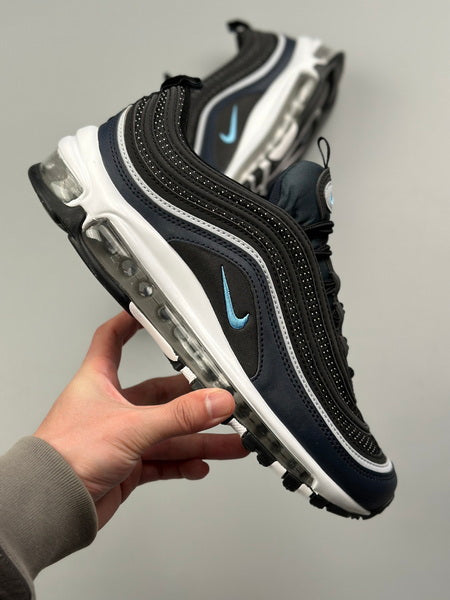 NIKE Air Max 97 " Noir Obsidienne Foncée Bleu Université"