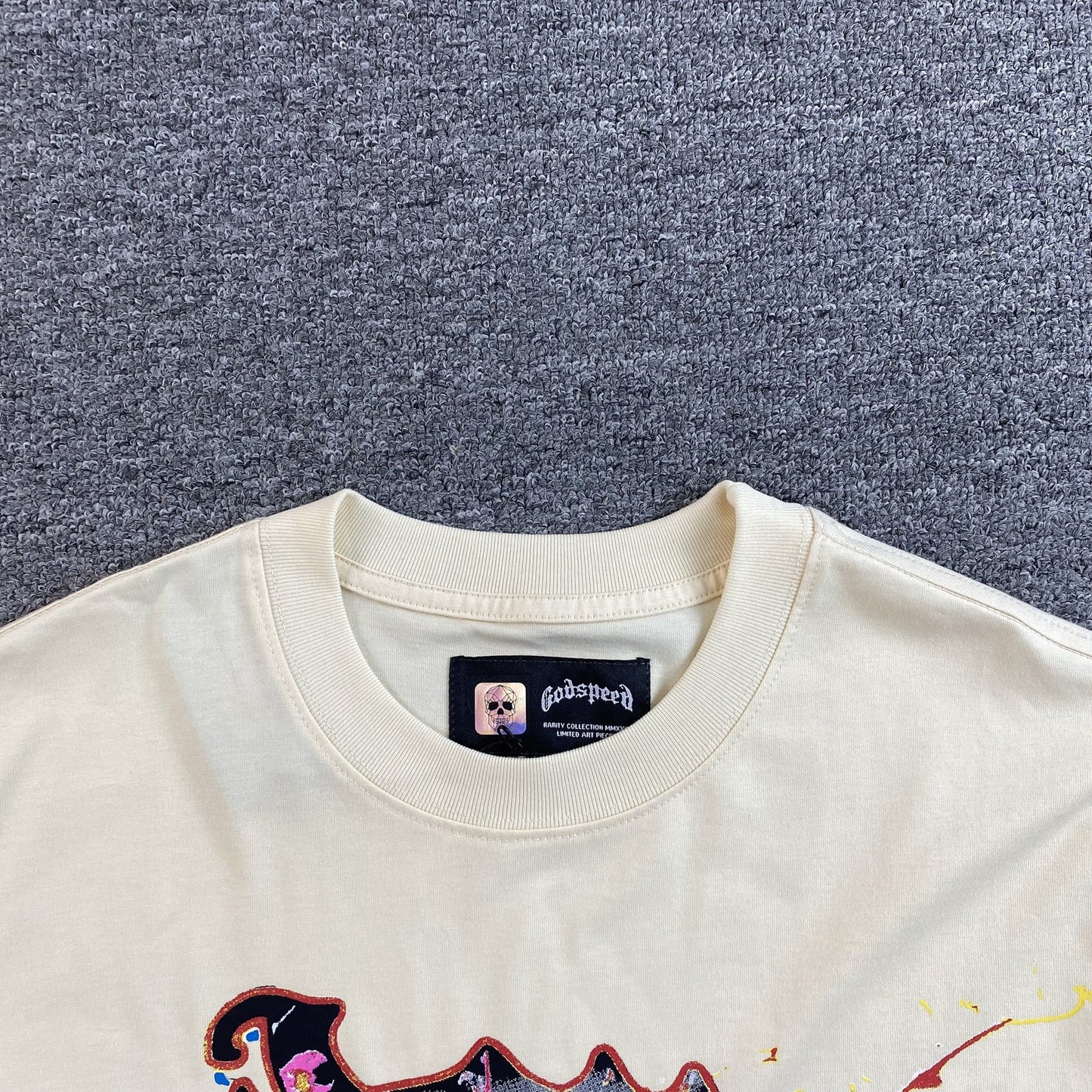 T-SHIRT GODSPEED ROCK DREAMS BONE BLANC