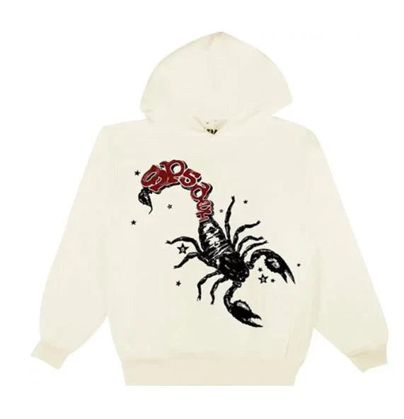 Sweat à capuche SP5DER SCORPION MARIAH THE SCIENTIST Crème