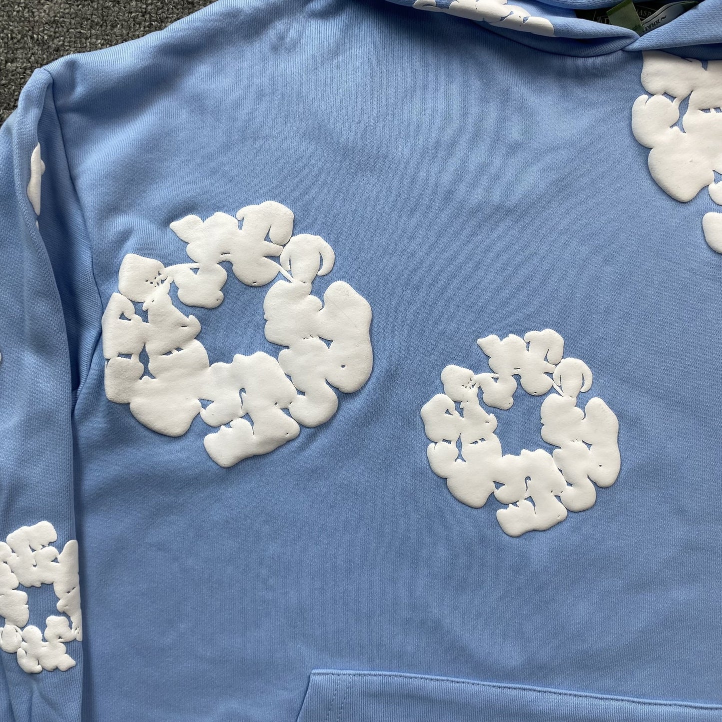 Sweat à capuche Denim Tears bleu baby