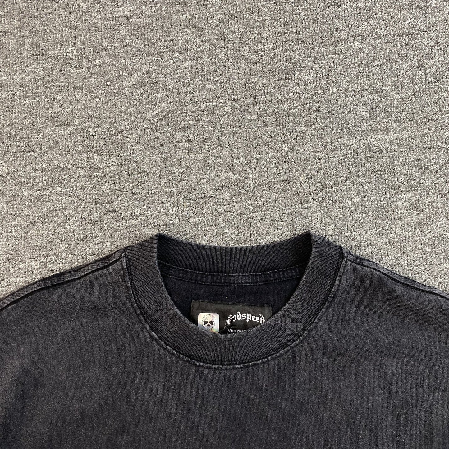 T-SHIRT GODSPEED AMIGOS NOIR DÉLAVÉ