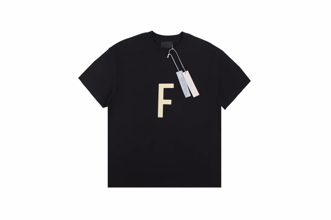 T-shirt « Fear of God » avec la lettre F (noir)