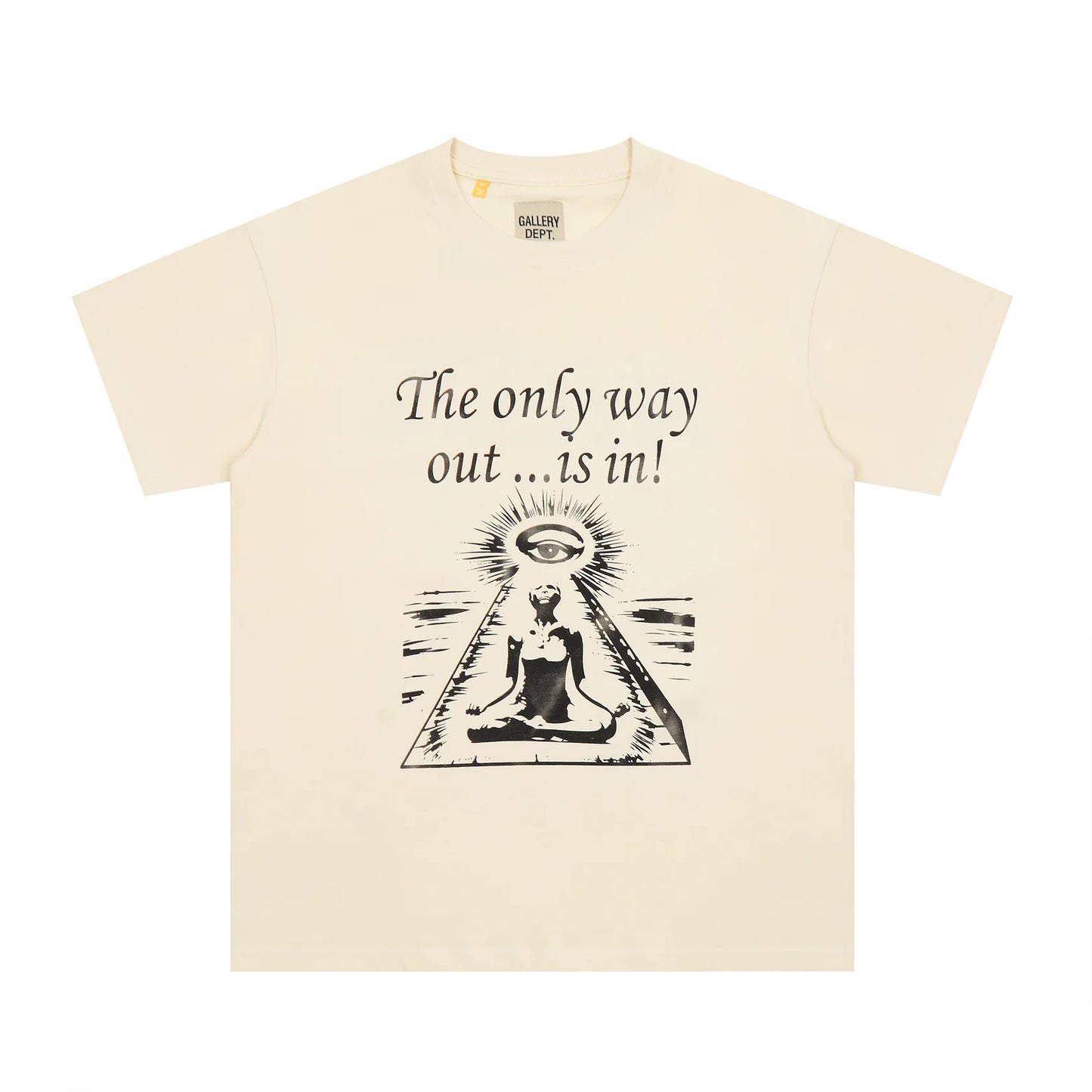 T-shirt BEIGE GALLERY DEPT WORK ONLY WAY OUT