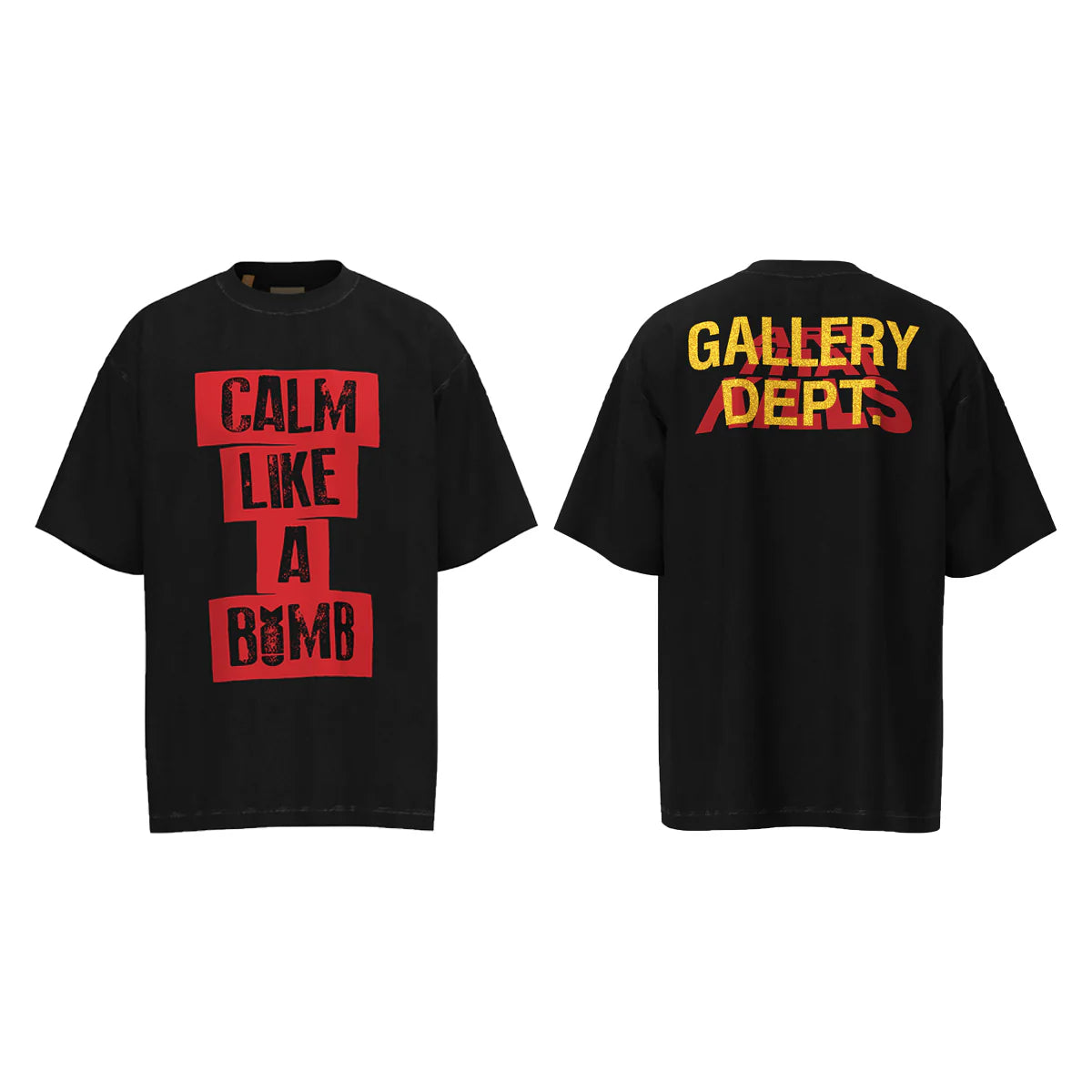 T SHIRT NOIR GALLERY DEPT