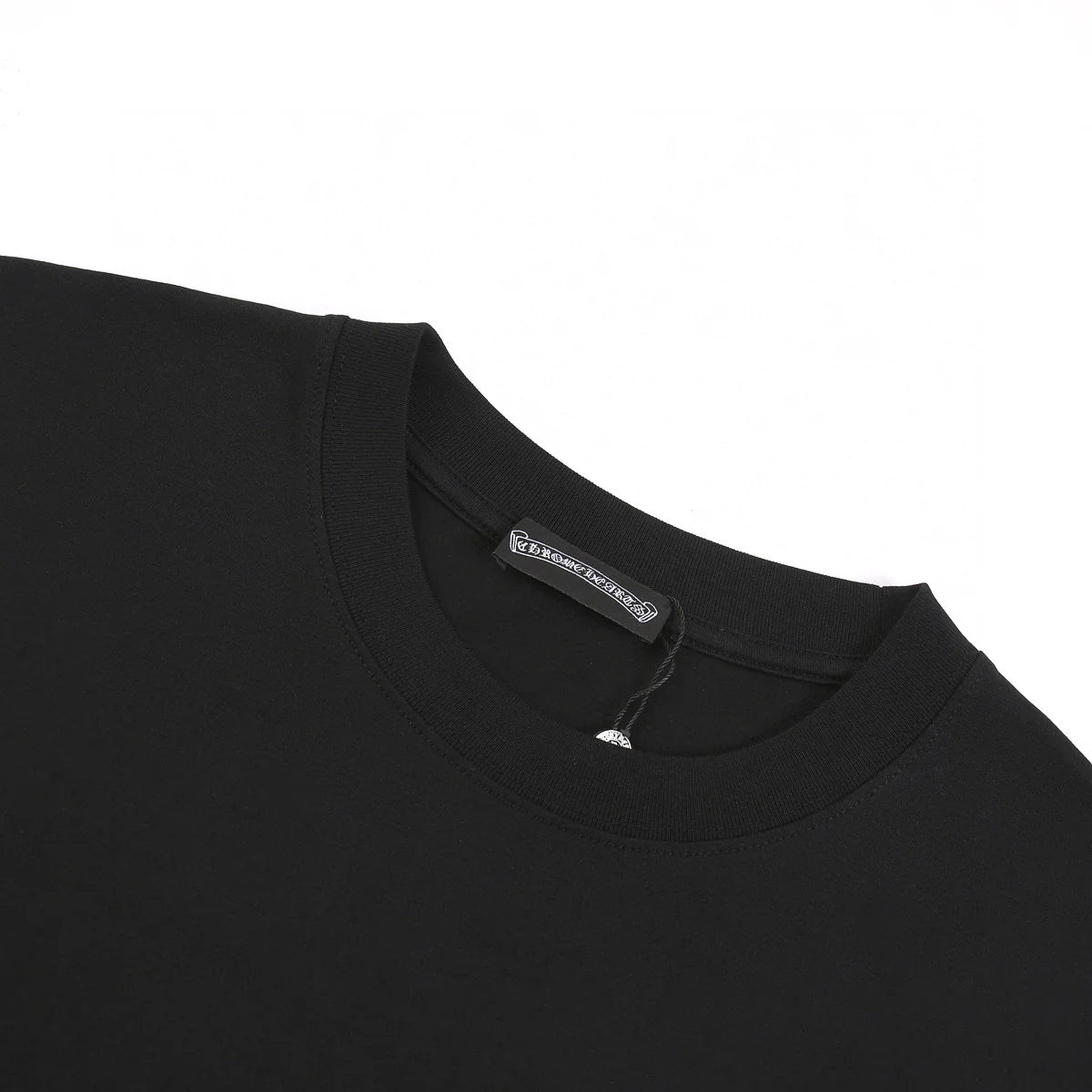 T-SHIRT NOIR CROIX BLANCHE CHROME HEARTS
