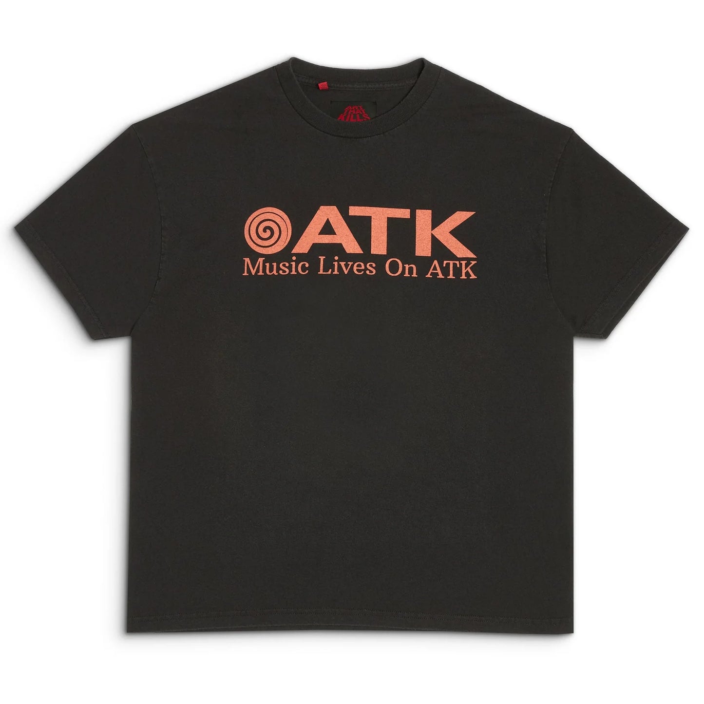 T-shirt NOIR GALLERY DEPT MUSIC LIVES ON ATK
