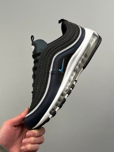 NIKE Air Max 97 " Noir Obsidienne Foncée Bleu Université"