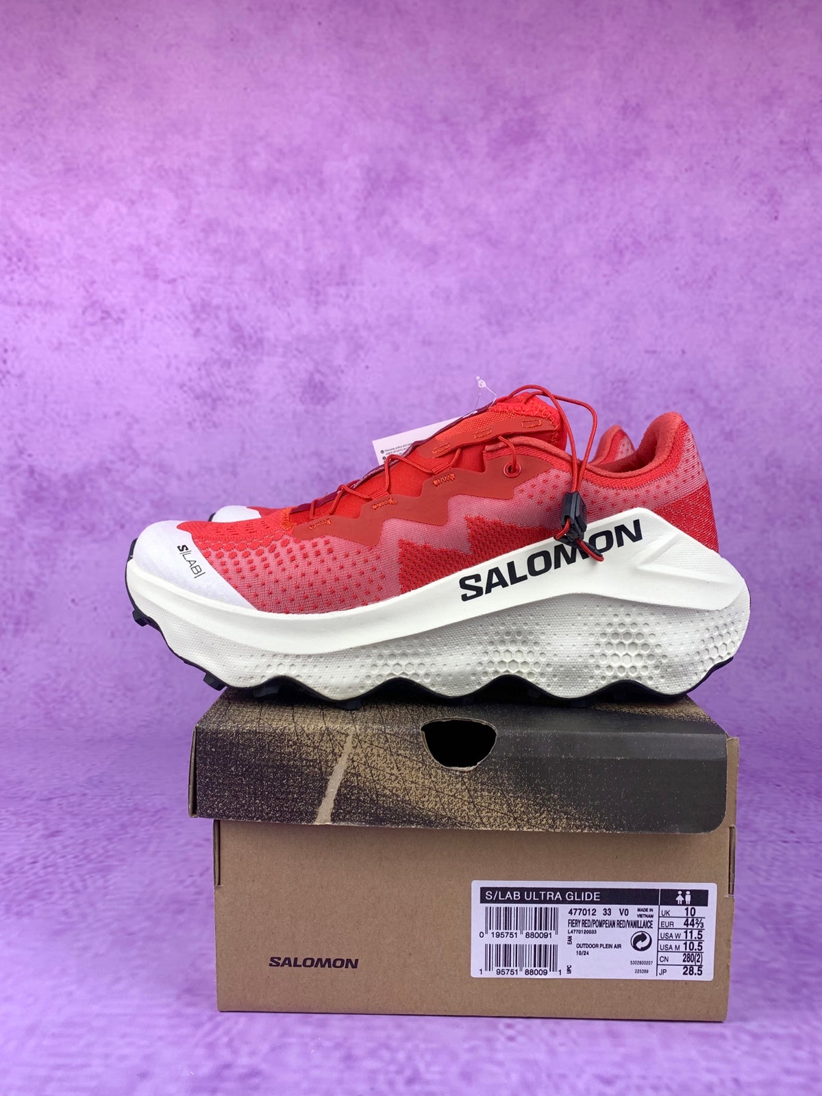 【god】萨洛蒙/Salomon S/Lab Ultra Glide 1.5 系列户外越野登山跑步鞋白红 477012, 3832xj size:36-46