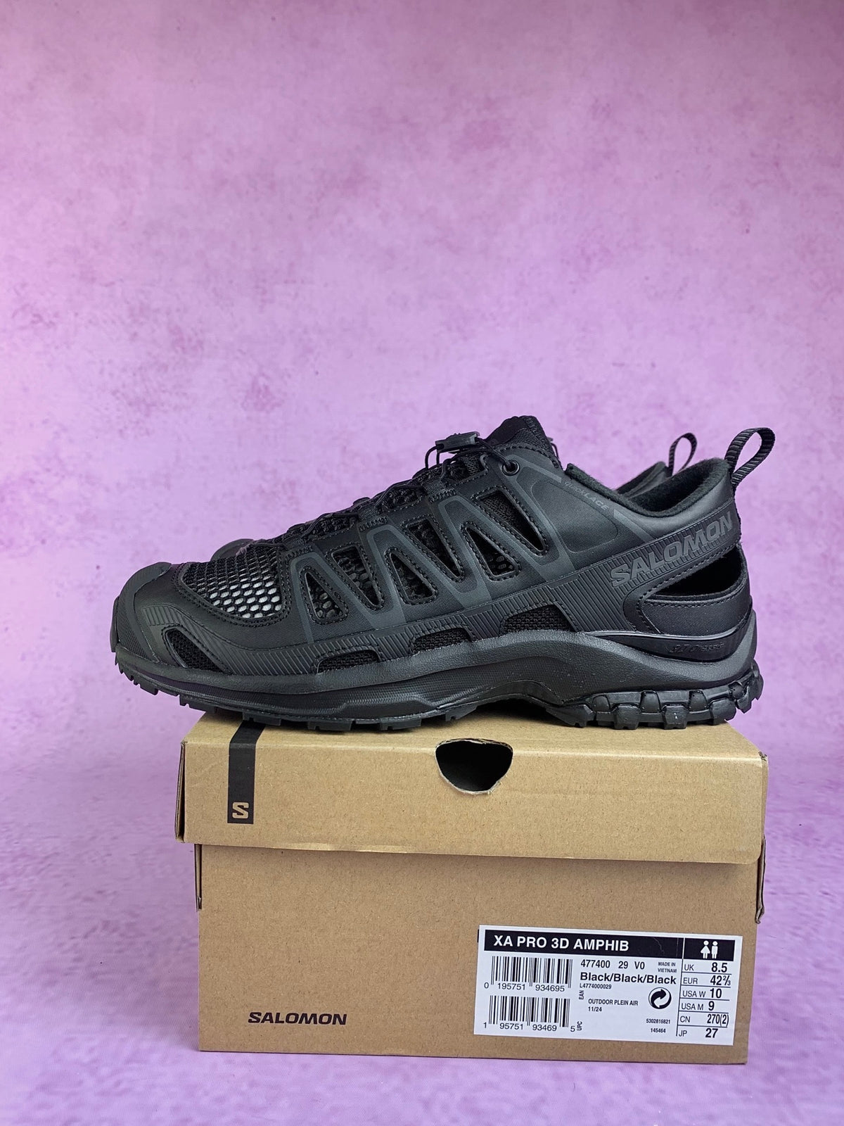 【god】萨洛蒙/salomon XA Pro 3D Amphib系列户外溯溪涉水鞋登山鞋,黑色 477400,3428v size:36 -46