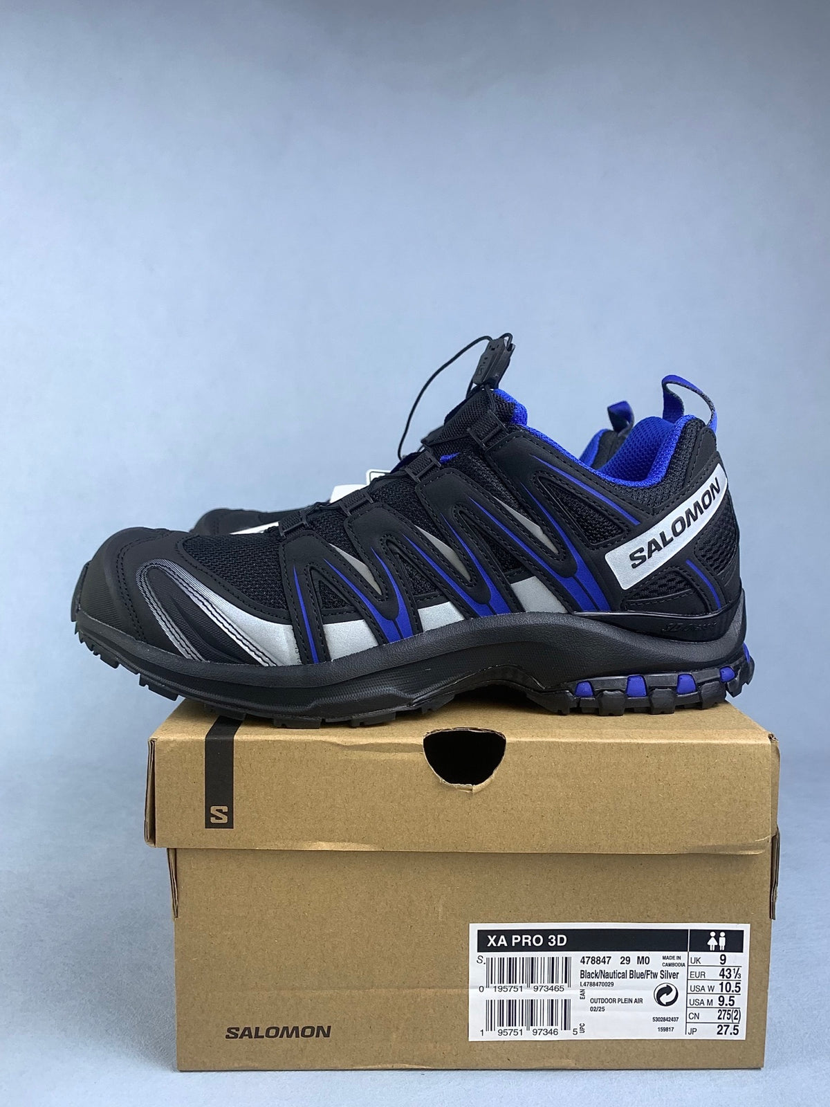 【god】萨洛蒙/SSalomon XA PRO 3D系列户外登山徒步运动跑步鞋,机能风黑蓝银 478847,3226v size:36 -46