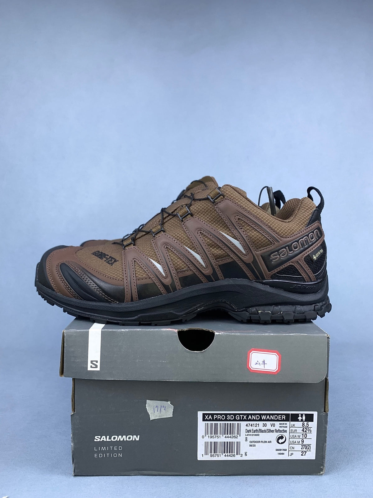 【god 】萨洛蒙/Salomon XA Pro 3D GTX x And Wander系列经典户外越野跑鞋,深土色 474121,3226v size:36 -46