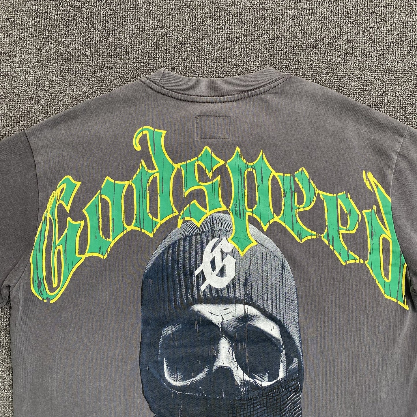 T-SHIRT GODSPEED BALACLAVA SZN GRIS DÉLAVÉ
