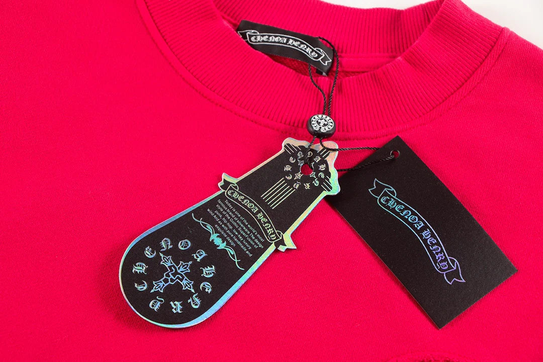 CHROME HEARTS HORSE SHOE LOGO SWEATSHIRT dégradé de rouge