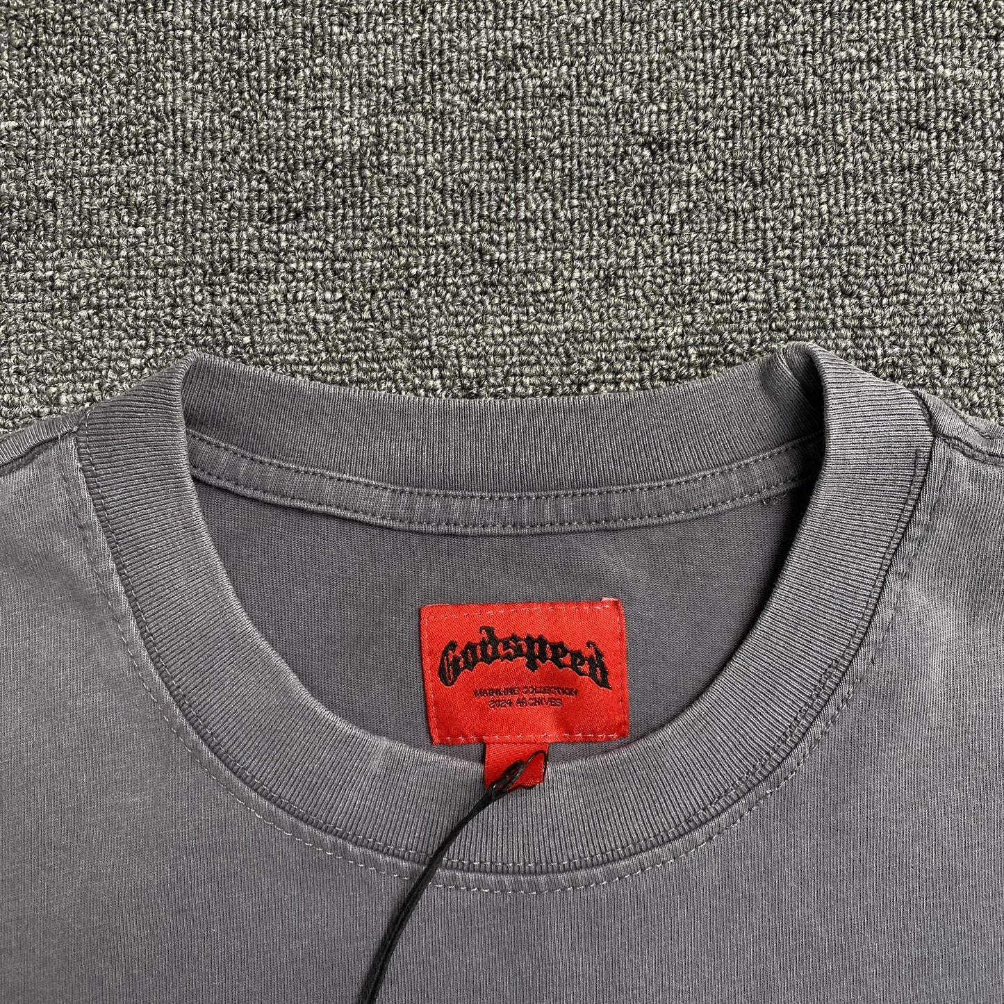 T-SHIRT GODSPEED BALACLAVA SZN GRIS DÉLAVÉ