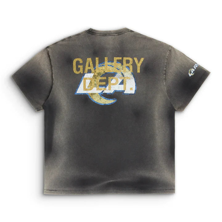 T-shirt DELAVE Gallery Dept. x LA Rams Sun Faded Black Tee