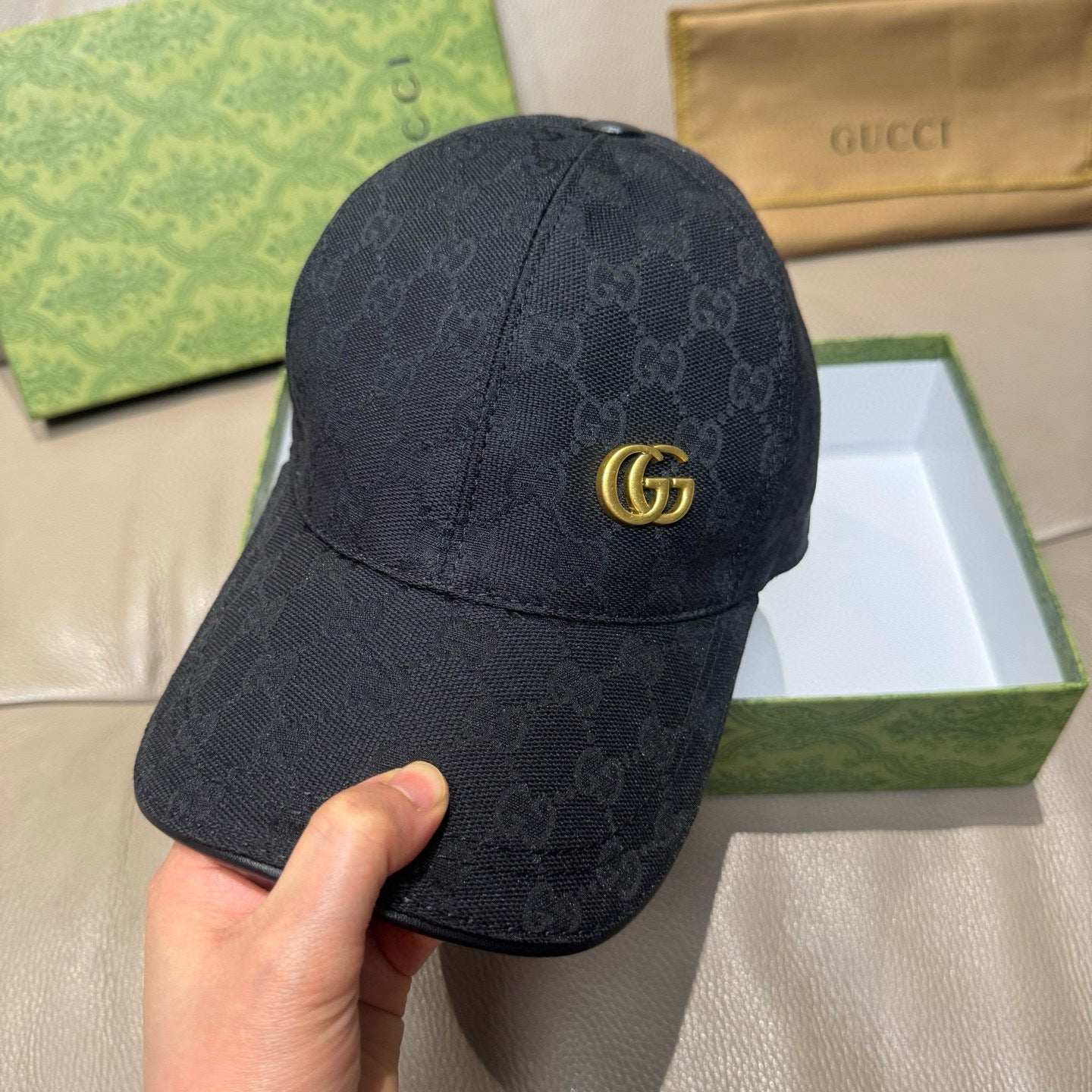 CASQUETTE GUCCI MONOGRAMME MAT