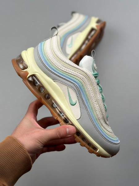 NIKE Air Max 97 "Enamel Vert Sail Worn Bleu"