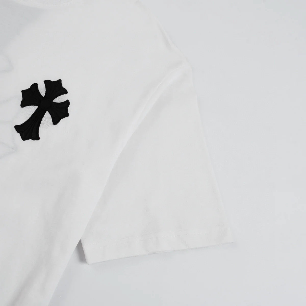T-SHIRT CHROME HEARTS CROIX NOIRE BLANC