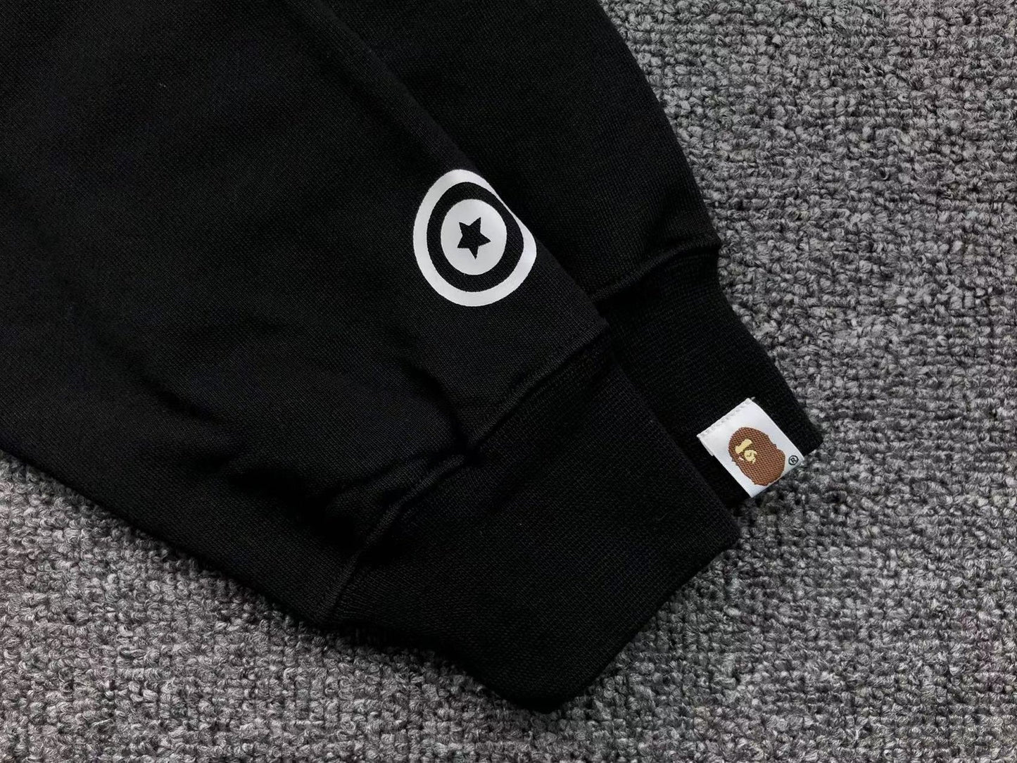 Sweat à capuche entièrement zippé BAPE Shark noir