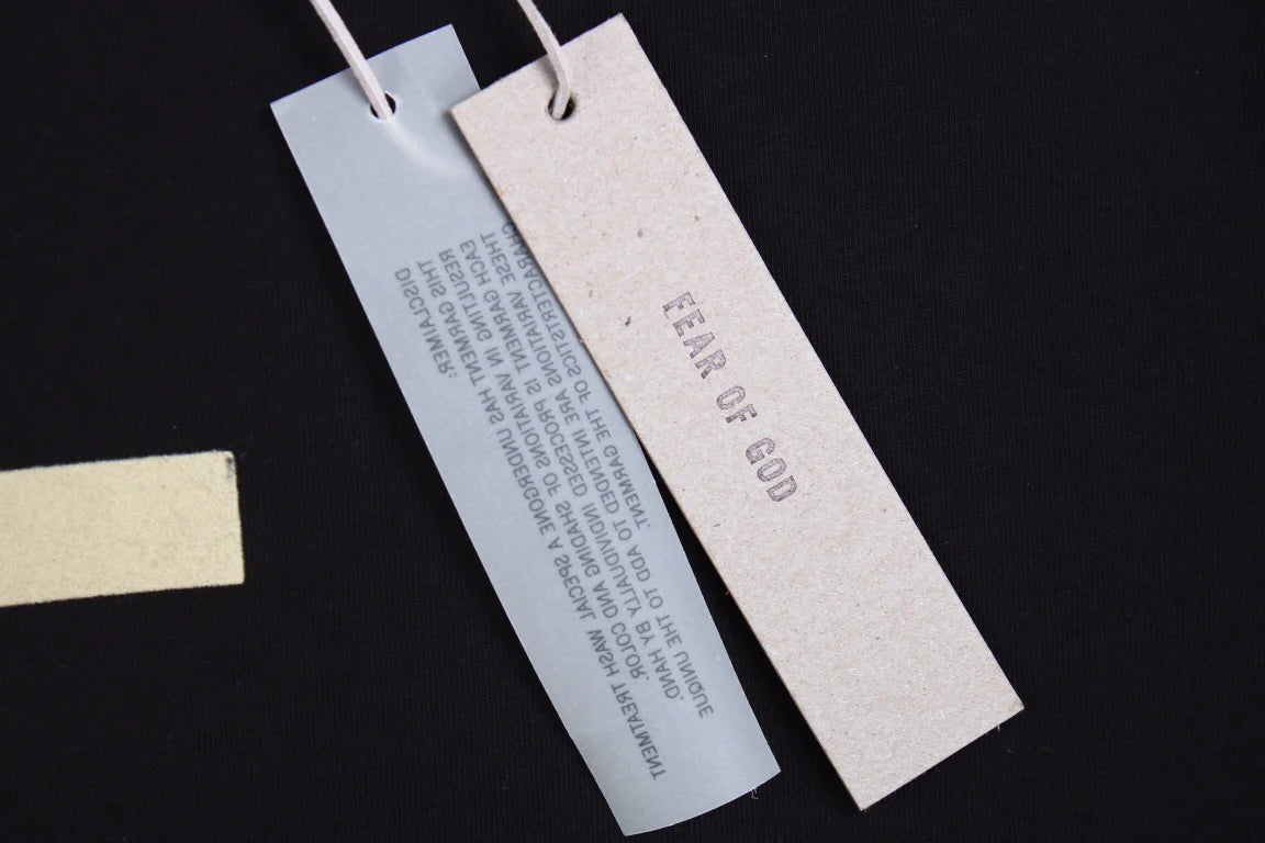 T-shirt « Fear of God » avec la lettre F (noir)