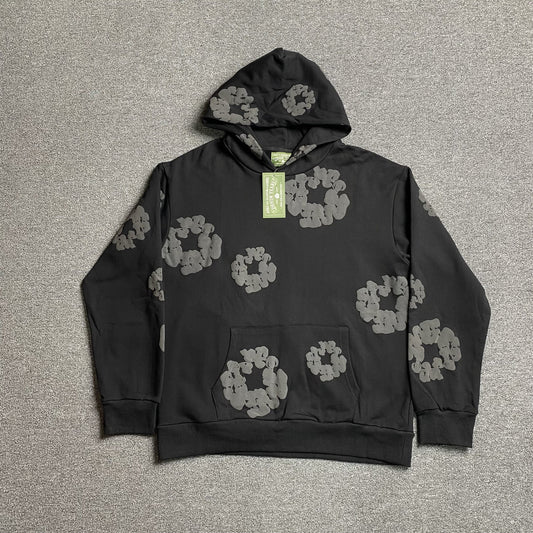 Sweat à capuche Denim Tears monochrome noir