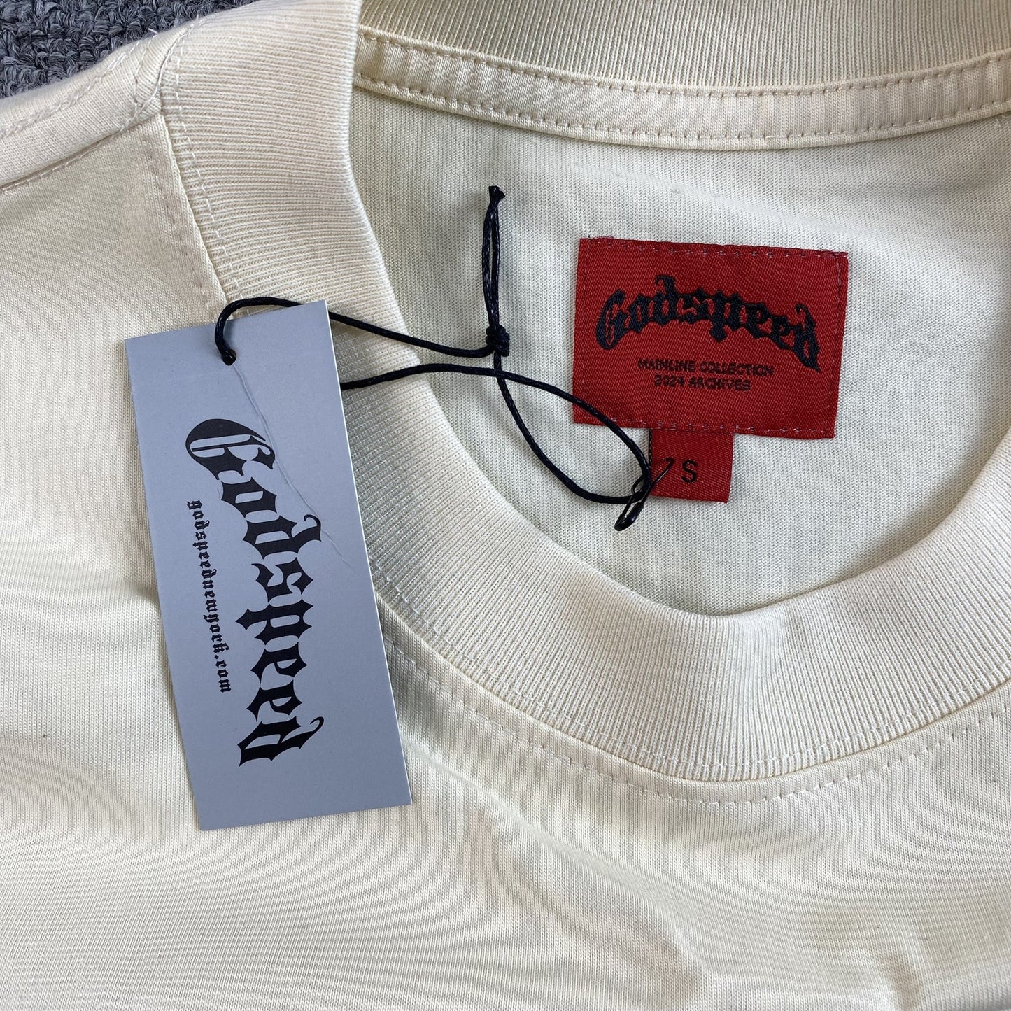 T-SHIRT EFFET PAPILLON GODSPEED BONE BLANC