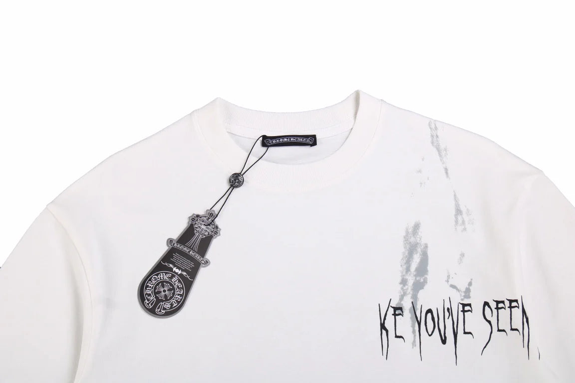 T-SHIRT CHROME HEARTS « RESSEMBLANT À UN FANTÔME » BLANC