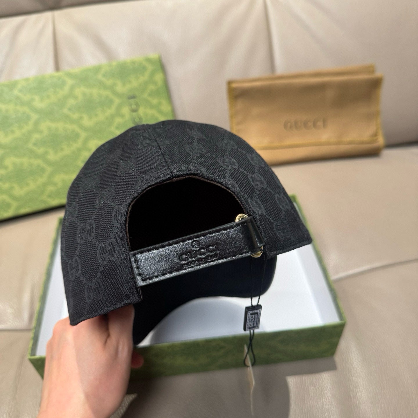 CASQUETTE GUCCI MONOGRAMME MAT