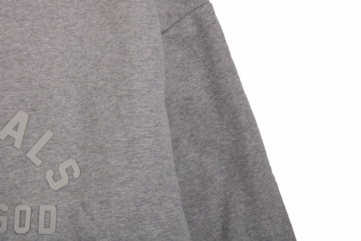 Sweat à capuche Fear of God Essentials - Gris avec capuche jaune