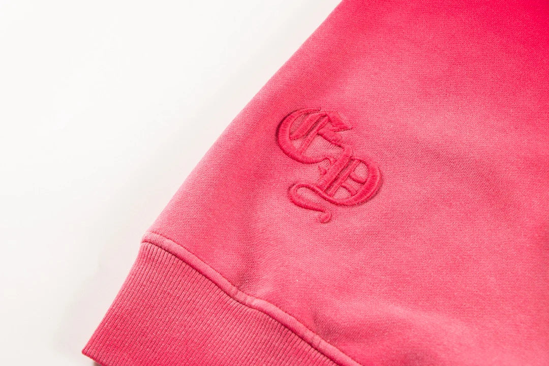 CHROME HEARTS HORSE SHOE LOGO SWEATSHIRT dégradé de rouge