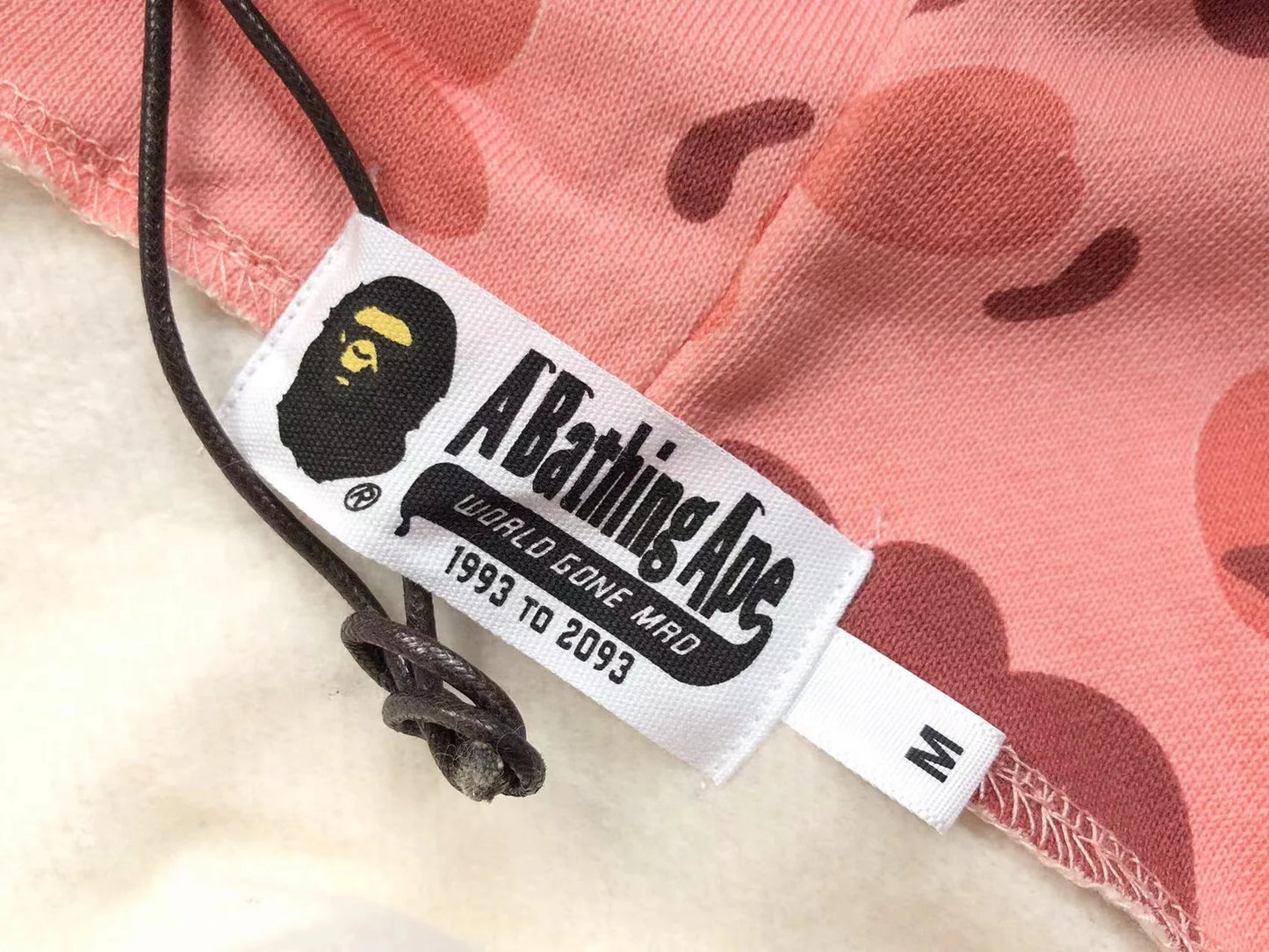Sweat à capuche entièrement zippé BAPE x BARBIE DOT CAMO SHARK rose