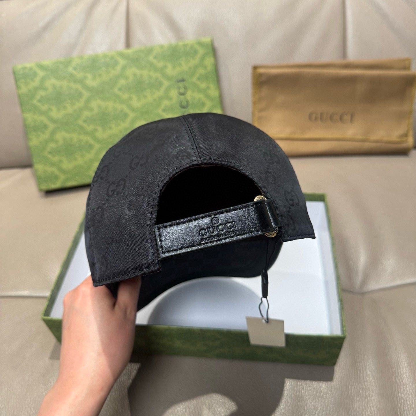 CASQUETTE GUCCI MONOGRAMME BRILLANT