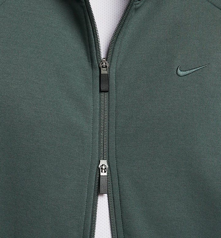 SWEAT A CAPUCHE ZIP NIKE VERT