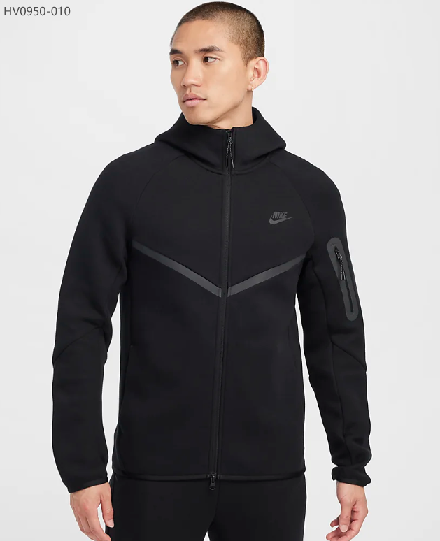 SWEAT A CAPUCHE NIKE TECH FLEECE REFLECHISSANT FULL BLACK