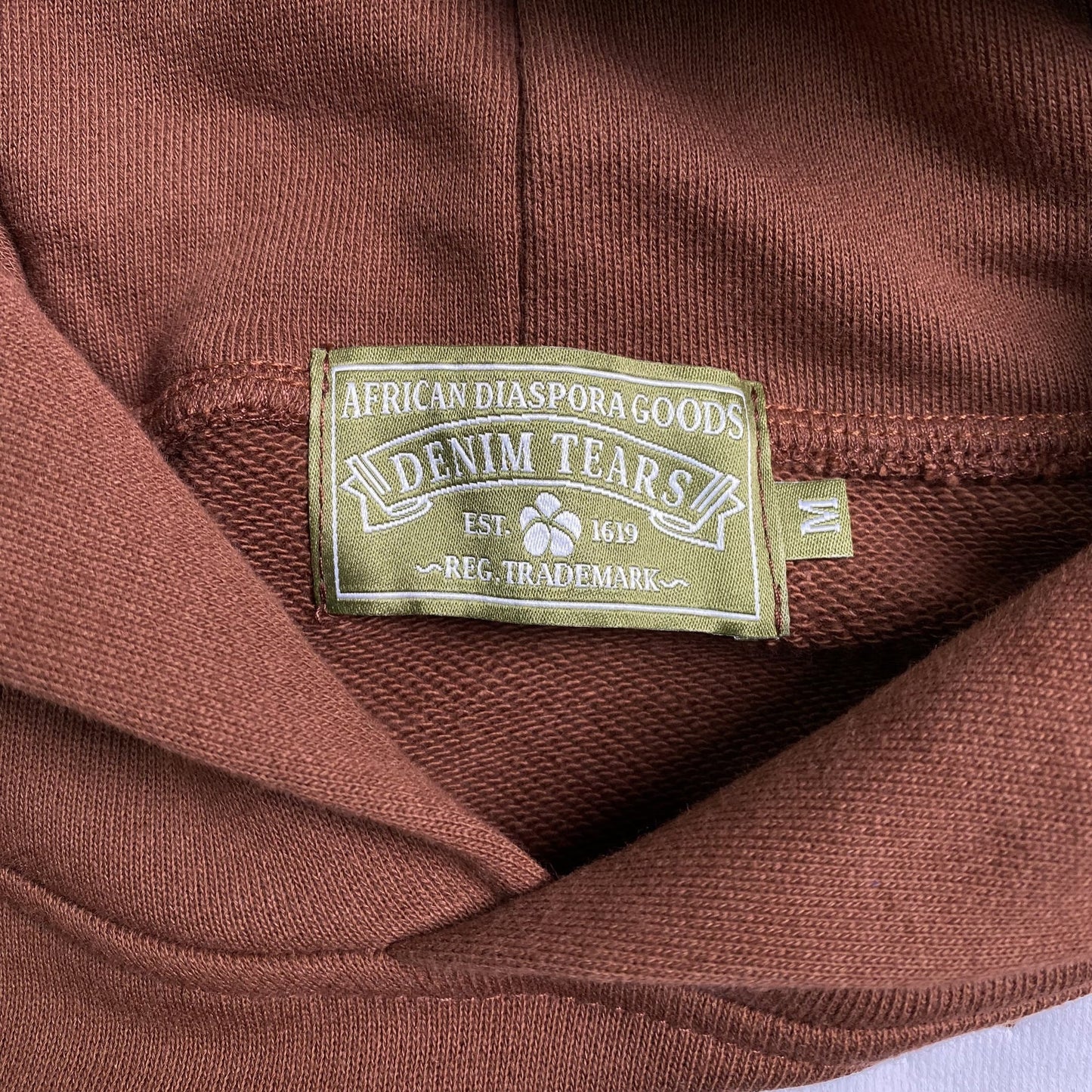 Sweat à capuche Denim Tears marron