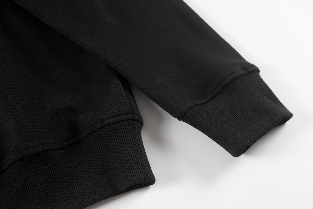 SWEAT-SHIRT NOIR AVEC PATCH CROIX CHROME HEARTS