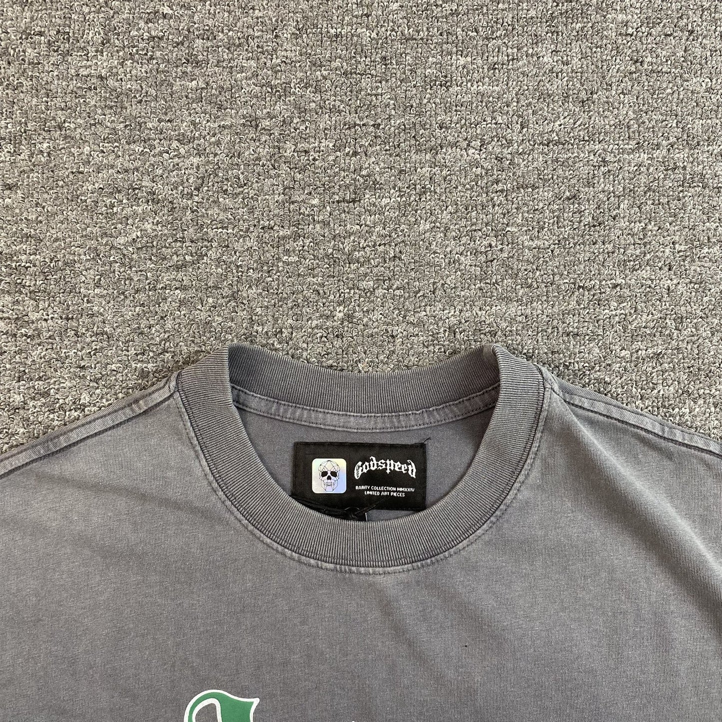 T-SHIRT GODSPEED AMIGOS GRIS DÉLAVÉ