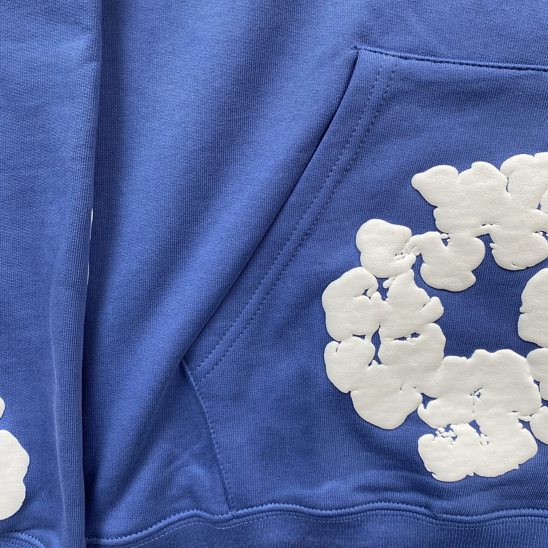 Sweat à capuche Denim Tears bleu