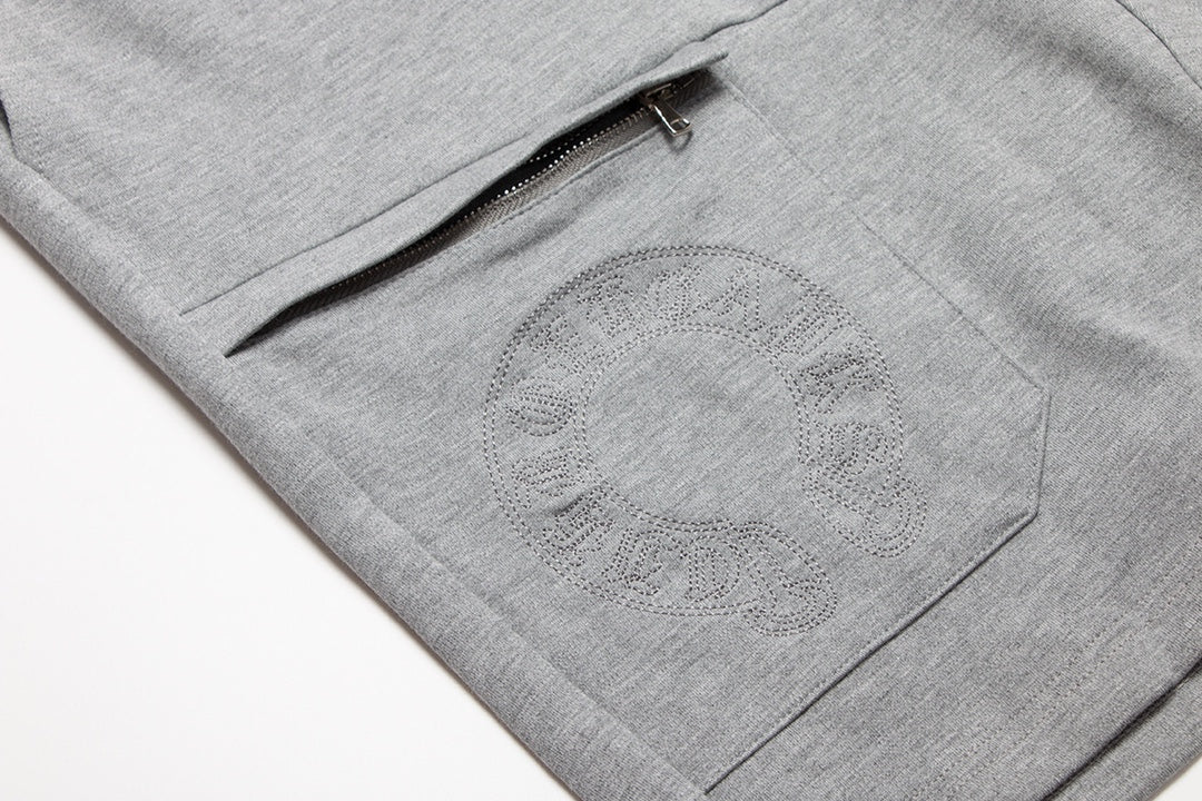 SHORT GRIS AVEC LOGO FER À CHEVAL CHROME HEARTS