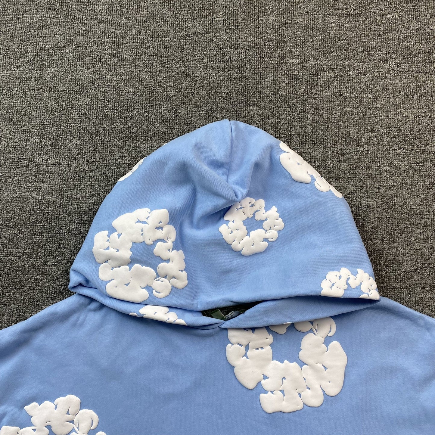 Sweat à capuche Denim Tears bleu baby