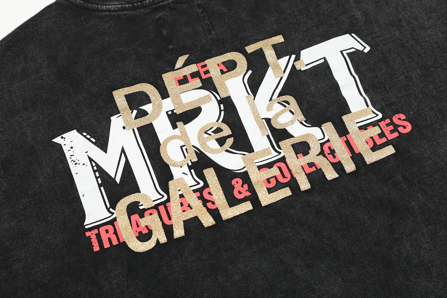 T SHIRT NOIR GALLERY DEPT