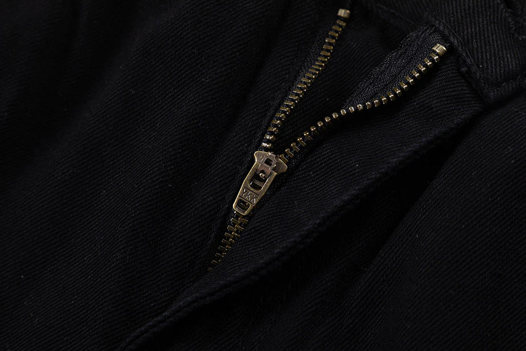 JEAN NOIR AVEC PATCH CROIX BLEUE CHROME HEARTS