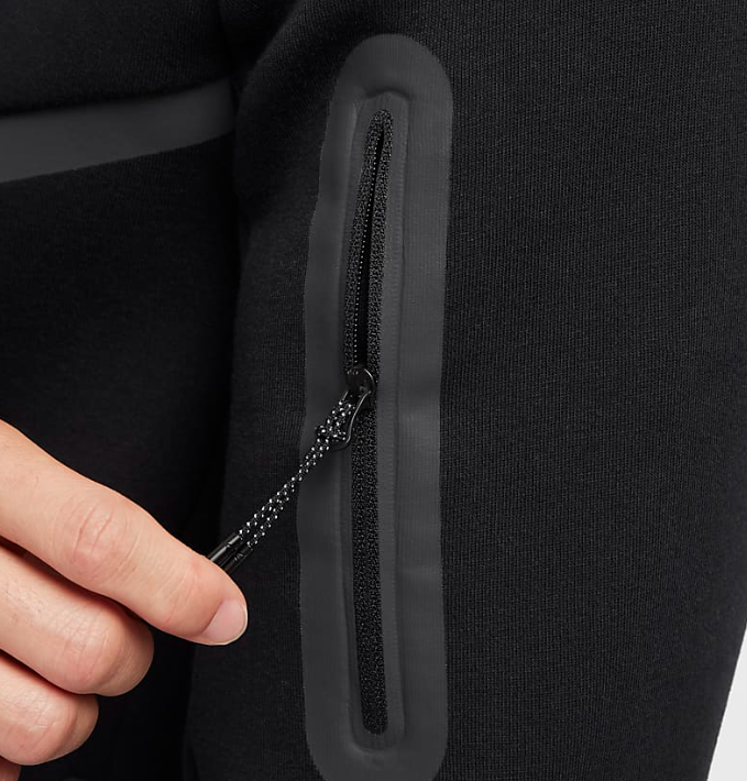 SWEAT A CAPUCHE NIKE TECH FLEECE REFLECHISSANT FULL BLACK
