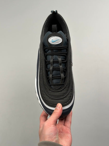 NIKE Air Max 97 " Noir Obsidienne Foncée Bleu Université"