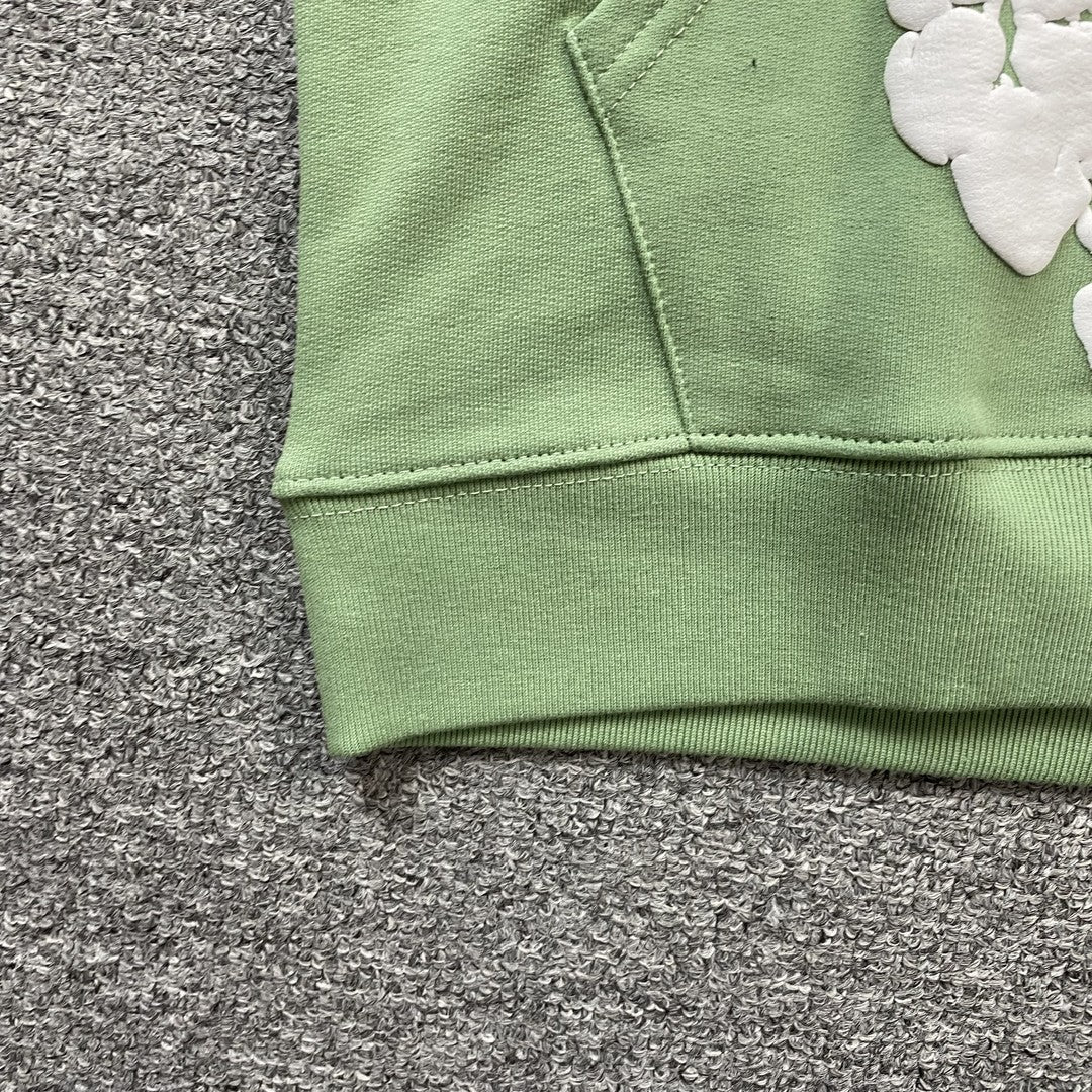 Sweat à capuche Denim Tears vert clair