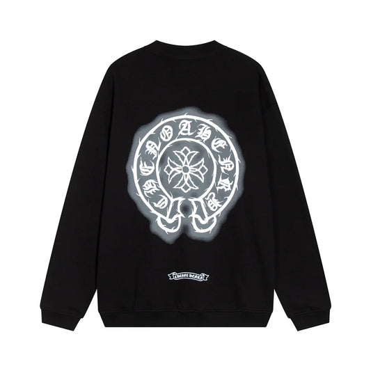 SWEAT-SHIRT CHROME HEARTS BLACK CROSS NOIR